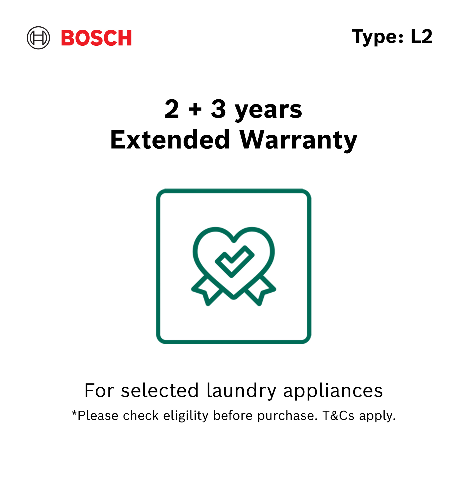 bosch washing machine extended warranty price