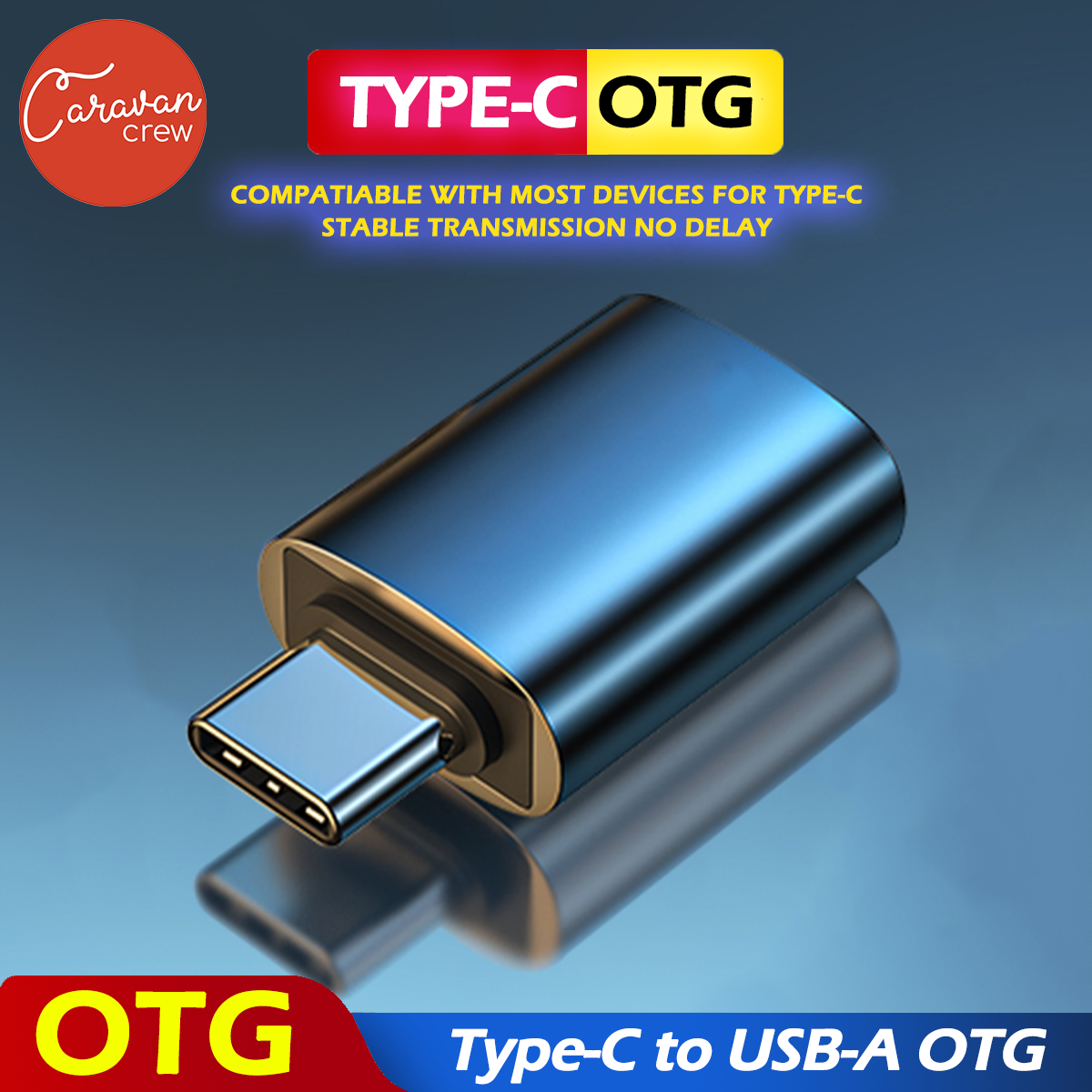 Caravan crew Type-C to USB OTG for Macbook Samsung Huawei Xiaomi OPPO VIVO Realme Redmi หัวแปลงอะแดปเตอร์