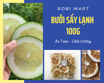 Bưởi thái lát sấy lạnh 100gr - Trà bưởi giảm cân, đẹp da, chống lão hóa