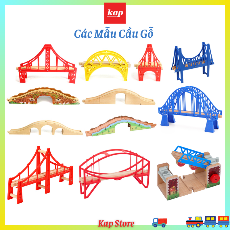 [HCM]Các mẫu cầu gỗ - phụ kiện mở rộng mô hình đường ray xe lửa gỗ