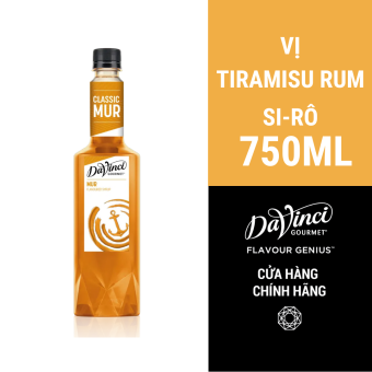 Siro Hương Vị Tiramisu Rum / Classic Mur Syrup - DaVinci Gourmet (750 ml)