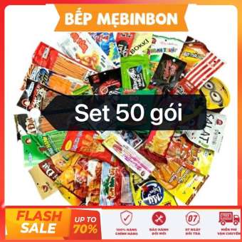 Set 50 gói snack ăn vặt siêu ngon