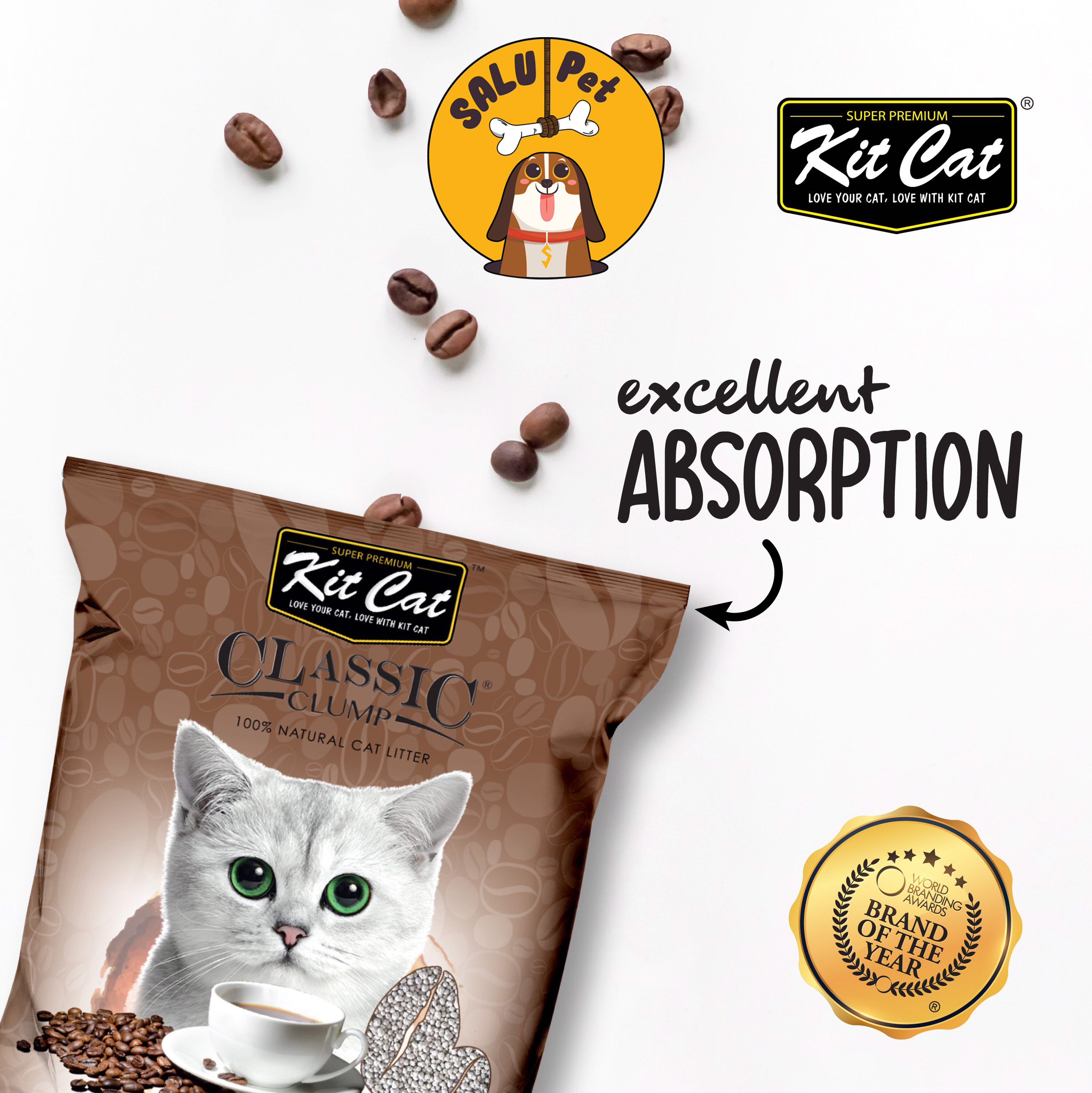 Cát đất sét kitcat classic túi 10l