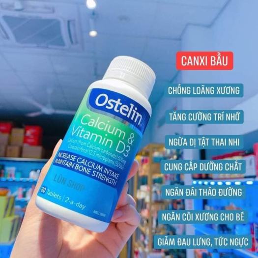 Canxi Bầu OSTELIN UK ( CAM KẾT HÀNG CHUẨN AU )
