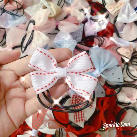 Dây buộc tóc nữ nơ xinh Hàn Quốc Dây cột tóc nữ nơ lụa xinh