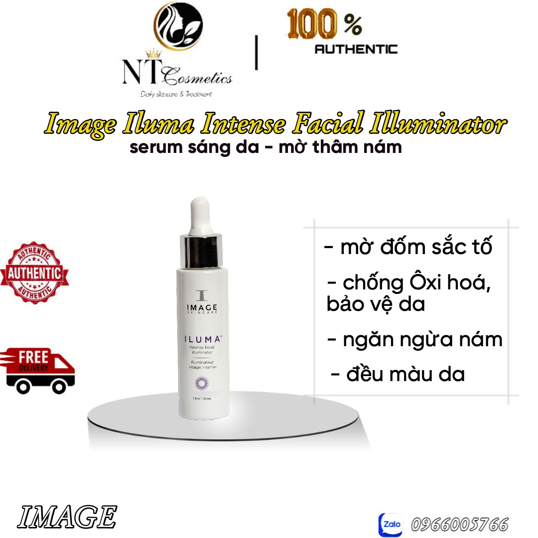 Iluma intense facial illuminator 30ml – serum sáng da, hỗ trợ mờ thâm nám - nhập khẩu