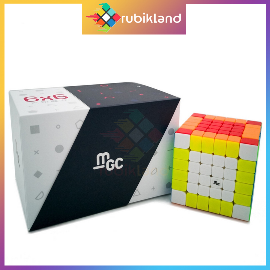 Rubik 6x6 YJ MGC 6x6 Có Nam Châm Stickerless Rubic Không Viền 6 Tầng Đồ