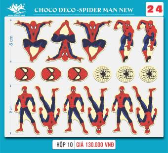 Khuôn CHOCO DECOR 24 Spider man 2 -khuôn socola trang trí bánh kem- Đồng Tiến Việt Nam