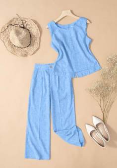 Set Đũi Nữ, Đồ Bộ Nữ Mặc Nhà Quần Dài , Chất Liệu Đũi Tơ Cao Cấp Không Nhăn Nhàu | LOLY.DESIGN