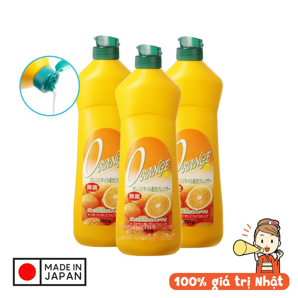 Dung dịch tẩy rửa đa năng Kem tinh dầu cam Rocket Soap Nhật Bản 360g