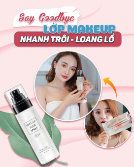 [CHÍNH HÃNG 100%] Xịt khoá lớp makeup Xịt khoá nền xịt giữ lớp trang điểm lâu trôi xịt khoá lớp trang điểm xịt giữ ẩm dưỡng da giữ tone suốt 12h liền FIXER SPRAY