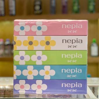 Sét 5 Hộp Giấy Ăn Nipea 150 Tờ 2 Lớp Cao Cấp Nội Địa Nhật Bản