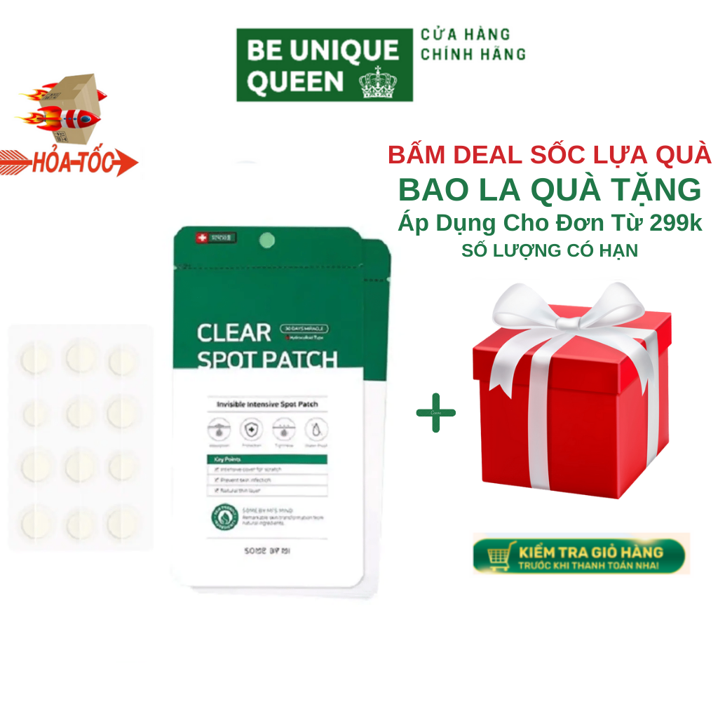Miếng Dán Mụn Some By Mi Xẹp Mụn Cấp Tốc - Some By Mi Clear Spot Patch (Set 18 miếng)