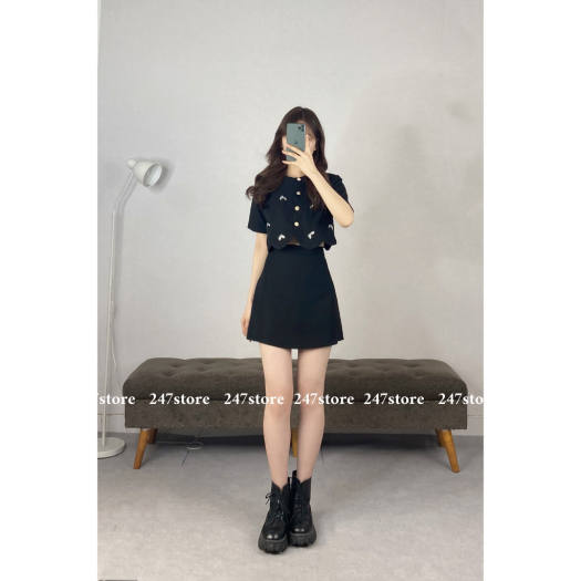 Belle Skirt - Chân váy xếp ly đính đá - TRISCY