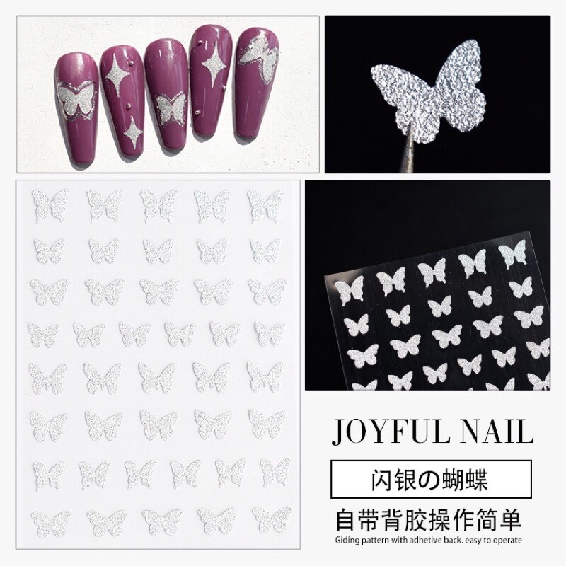 Sticker Flash trang trí móng tay siêu sáng
