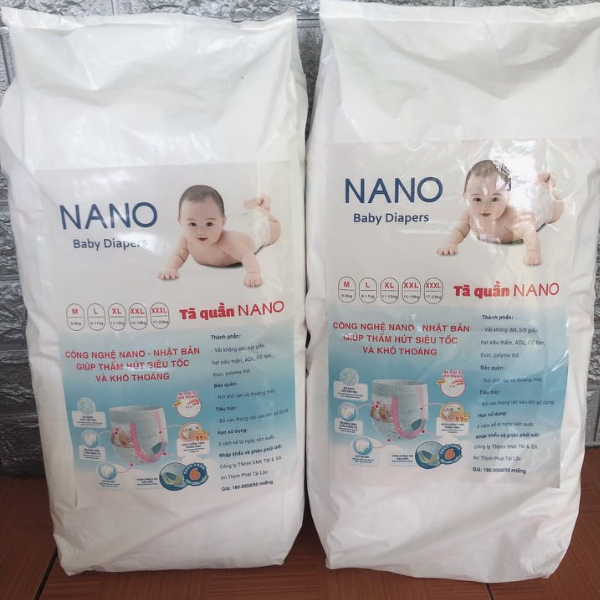 Tã dán nano chất lượng cao đủ 100 miếng từ size s, m, l, xl, xxl