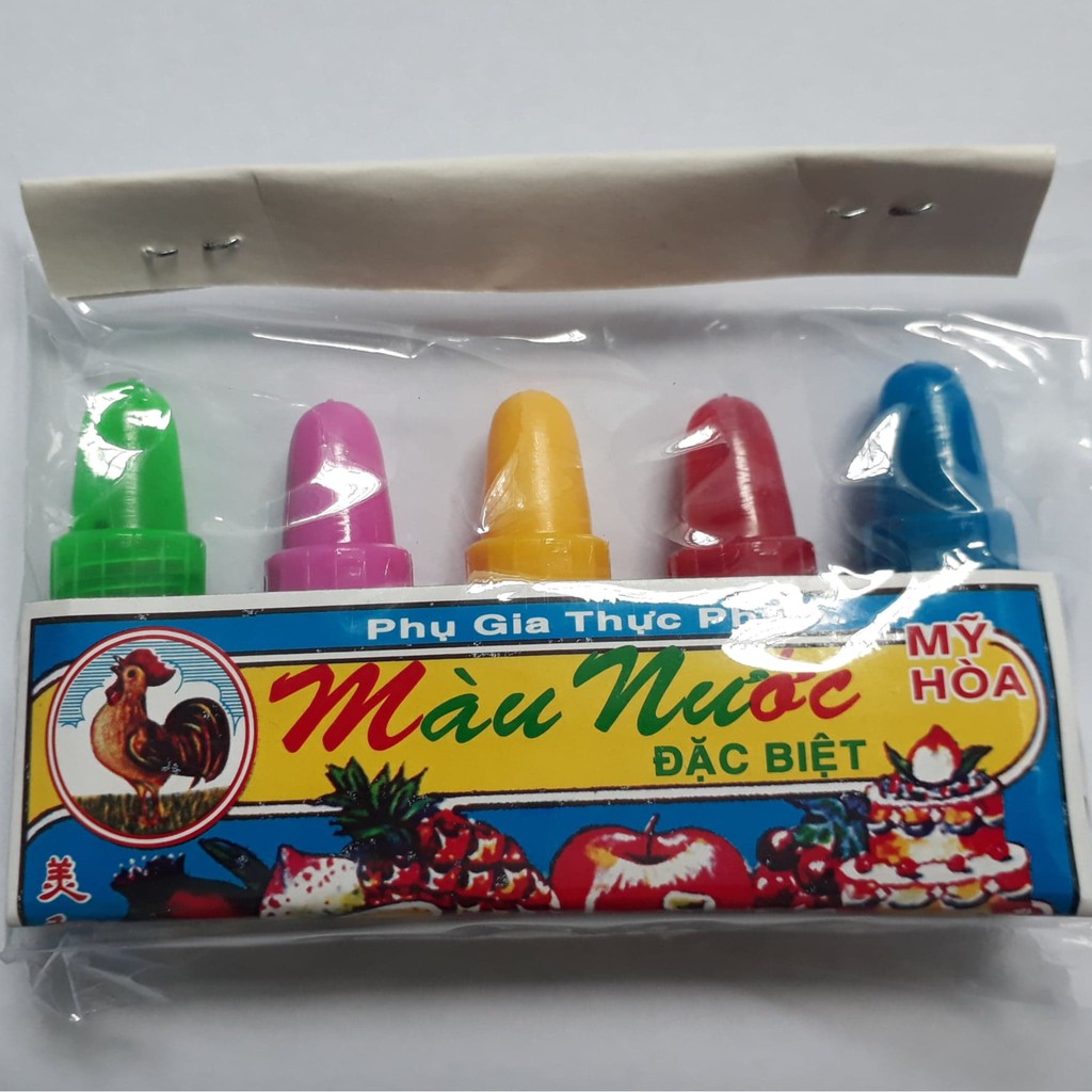 Combo 2 lốc màu nước thực phẩm/ màu thực phẩm/ phụ gia thực phẩm an toàn - dùng làm bánh, mứt, kẹo...