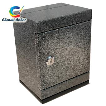 Két sắt mini khóa chìa đen tiết kiệm mini safe box black piggy bank