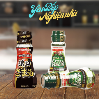 Dầu mè dầu oliu nguyên chất Ajinomoto Nhật Bản 70g