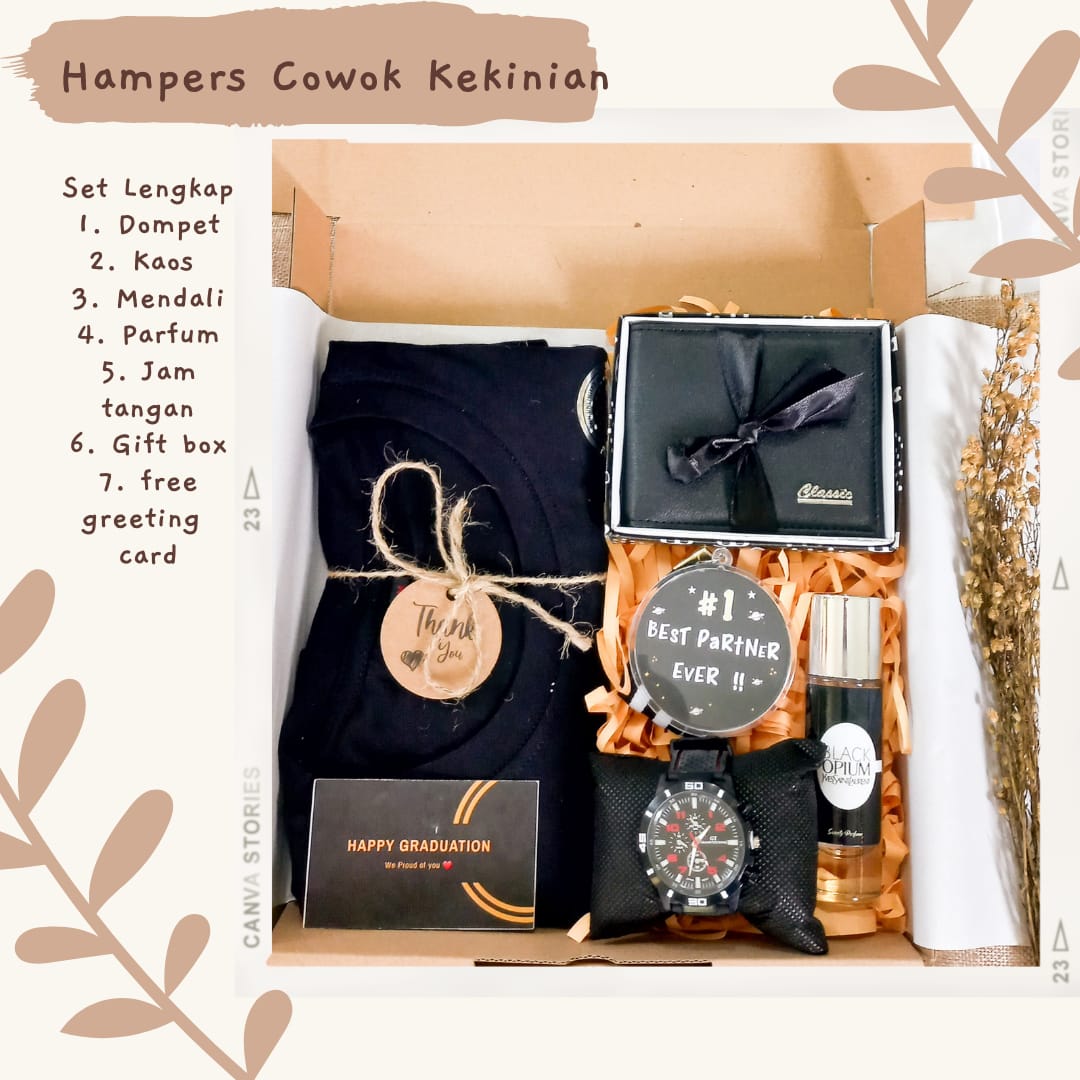 HAMPERS COWOK MURAH / KADO ULANG TAHUN COWOK / GITF BOX AESTHETIC /BOX HAMPERS/KADO LEBARAN/KADO WISUDβ¦