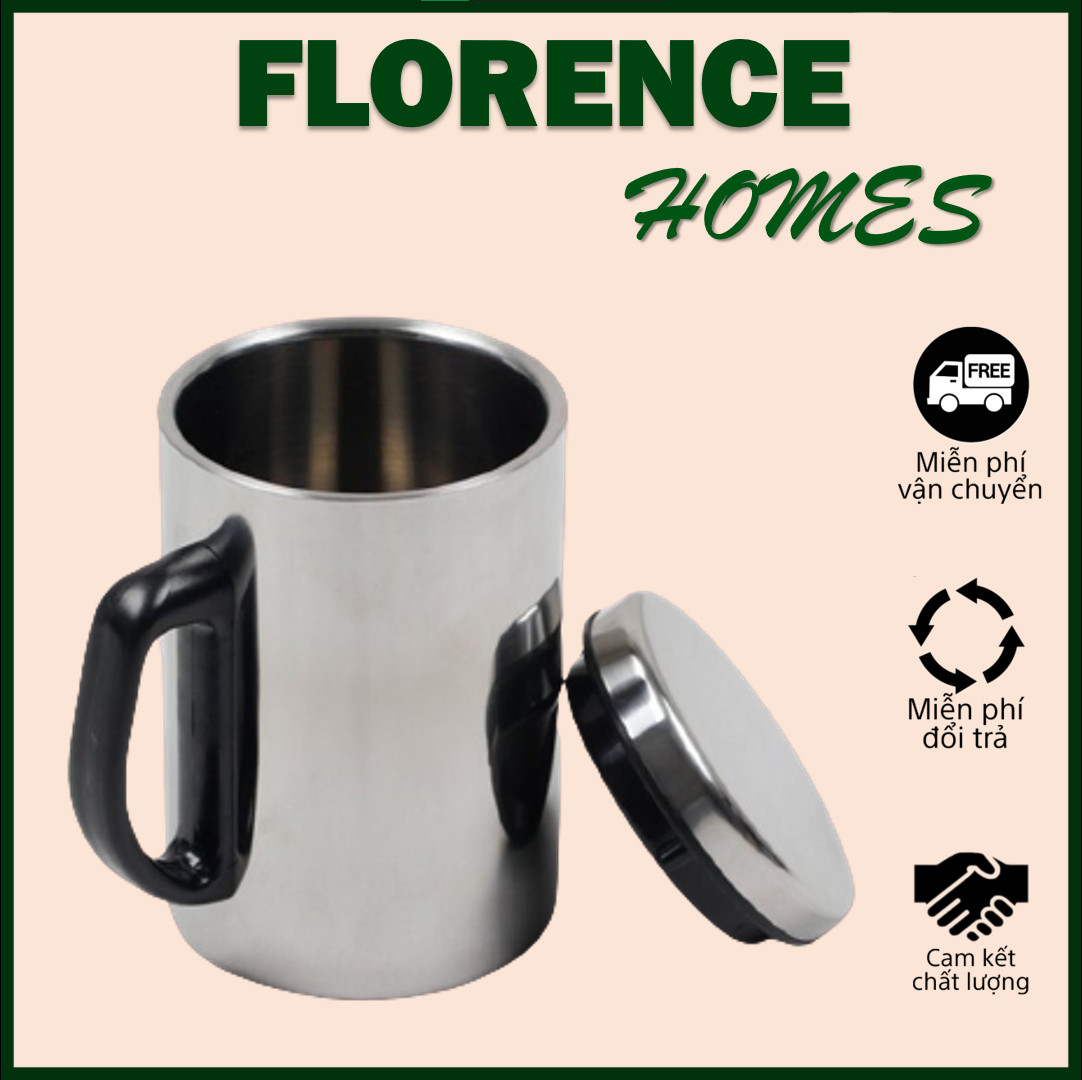 Ca giữ nhiệt inox 500ml - ly uống nước inox 2 lớp giữ nhiệt 500ml