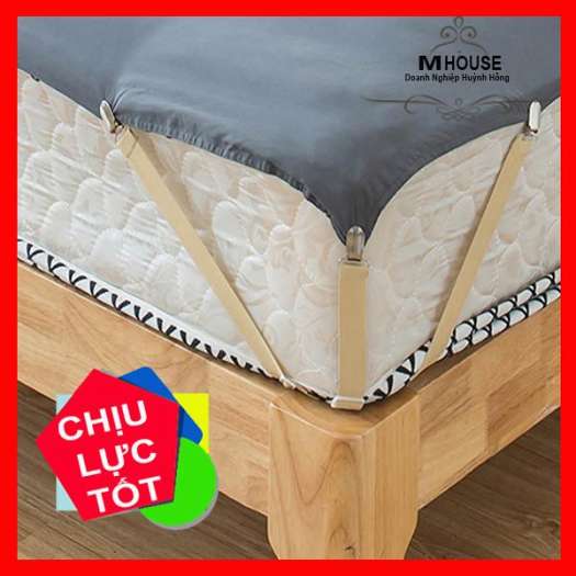 Combo 4 Kẹp Chống Xê Dịch Drap Trải GiườngKẹp Cố Định Chăn Ga GiườngDây Chằng Góc NệmPhụ Kiện Giường Ngủ Bộ Chăn Gói Drap Giường