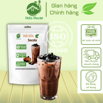 Set Nguyên Liệu Trà Sữa Socola  12 15 Ly Nguyên Liệu Trà Sữa Tự Nấu Hoki House