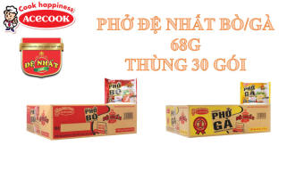 Phở Đệ Nhất Hương Vị Bò/Gà 68g *30 (Thùng 30 gói).