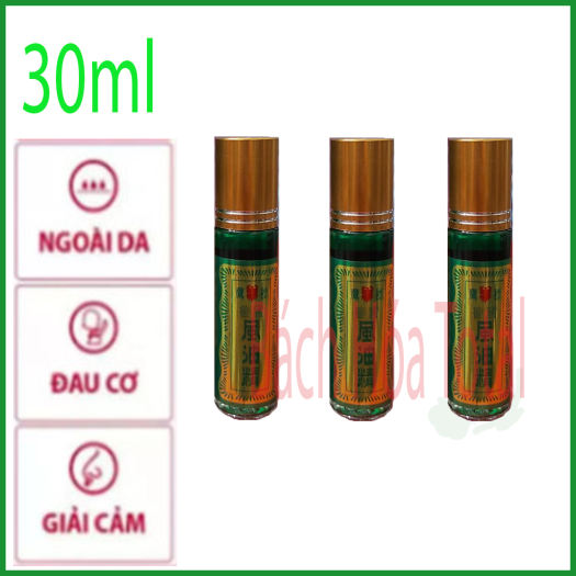 [30ml] BỘ 3 DẦU GIÓ XANH CON Ó SINGAPORE DẠNG LĂN - CHÍNH HÃNG