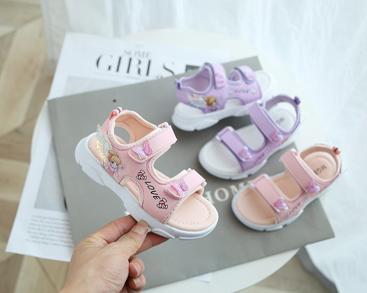 Sandal đi học cho bé gái.giày sandal  hình Elsa dép quai hậu cho trẻ em  đẹp mềm nhẹ thời trang hàng Quảng Châu V581