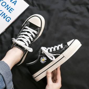 giày sneaker nữ thêu hoa cúc