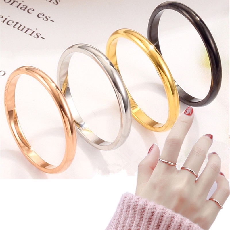 Gold ring for hot sale little finger