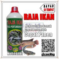 Obat Ikan Vitamin Ikan Multivitamin Ikan Lele Bawal Nila Patin Ikan Mas Ikan Gurame Mujair Semua Jenis Ikan Air Tawar Pemacu Pertumbuhan Ikan Penambah Nafsu Makan Ikan RAJA IKAN - Kemasan Botol 1 Liter - Hijrah Pet Shop