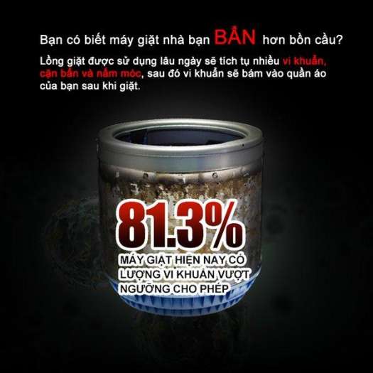 Combo 2 Hộp Bột vệ sinh làm sạch lồng máy giặt Mao Bao Cao Cấp