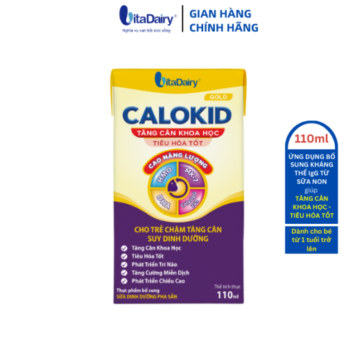 SBPS CALOKID GOLD 110ml giúp bé tăng cân khoa học, tiêu hóa tốt - VitaDairy