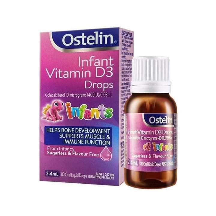 Vitamin Ostelin D3 Drops dạng nhỏ giọt 2.4ml