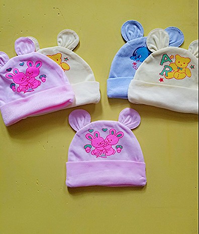 Nón sơ sinh chất vải cotton mềm mại thoáng mát