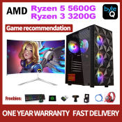 AMD Ryzen Gaming Desktop Set with RGB LED Fans