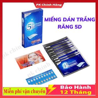 Miếng dán trắng răng tiện lợi 5D White Teeth Whitening Strips