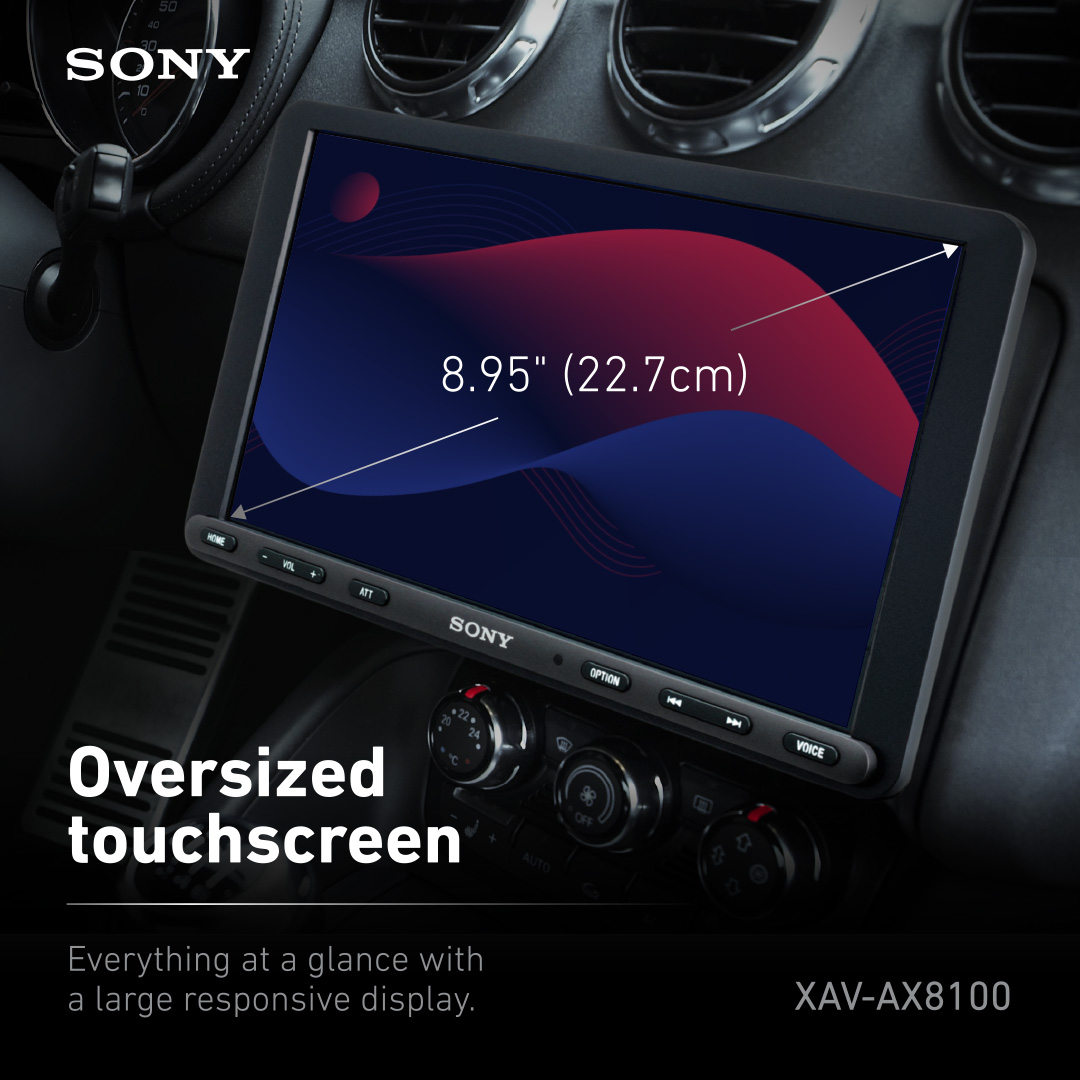SONY XAV-AX8100 6.95 (17.6cm) Digital Media Receiver with WebLink
