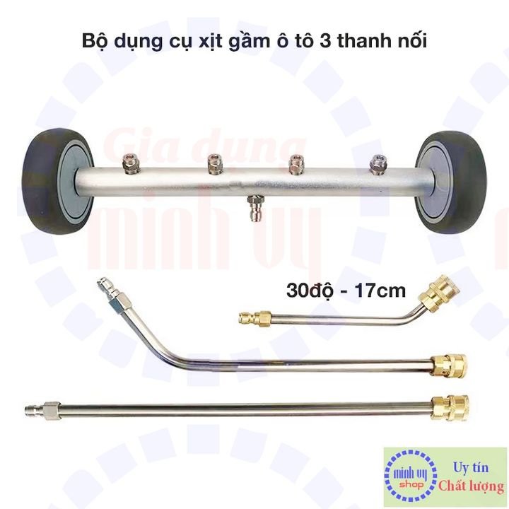 Bộ dụng cụ vệ sinh gầm xe ô tô - vệ sinh sàn chức năng 2 trong 1 - áp 4000psi