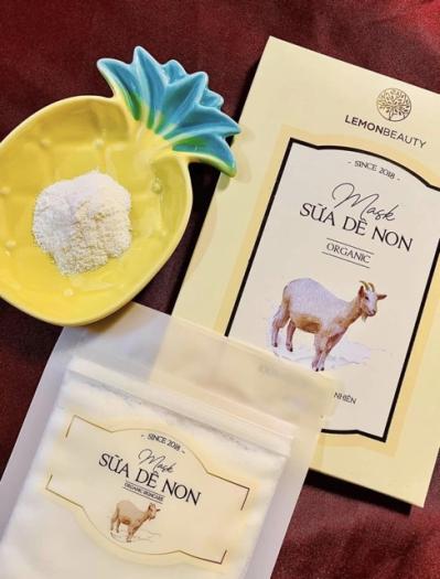 Mặt Nạ Sữa Dê Non LEMON MASK - Bột Đắp Mặt Thiên Nhiên Chiết Xuất Từ Sữa Dê - Hộp 50 Gram - HÀNG CHÍNH HÃNG