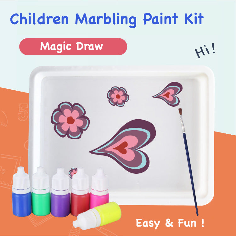 TOOKYLAND Marbling Paint Art Kit - colour Marble Painting Set For Water  Marbling, Arts & Crafts Toys And Gift Ideas