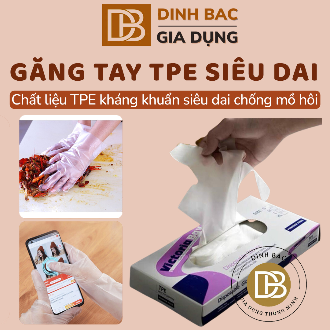 Hộp găng tay siêu dai 100 chống mồ hôi đầu ngón tay Đình Bắc Store