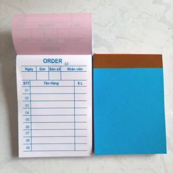 01 quyển Order/Cùi xé 2 liên 7x10 (50 bộ) - 100 tờ