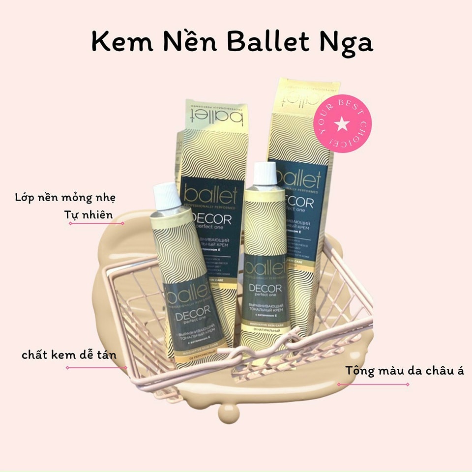 Kem nền ballet 2000 kiềm dầu che phủ tốt 41gr