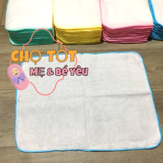 10 Khăn Sữa Cho Bé 5 Lớp Khăn Xô Sữa Khăn Gạc Nhật Cao Cấp Cỡ Lớn (khăn sữa cho bé loại dầy đẹp mềm mịn thấm nước)