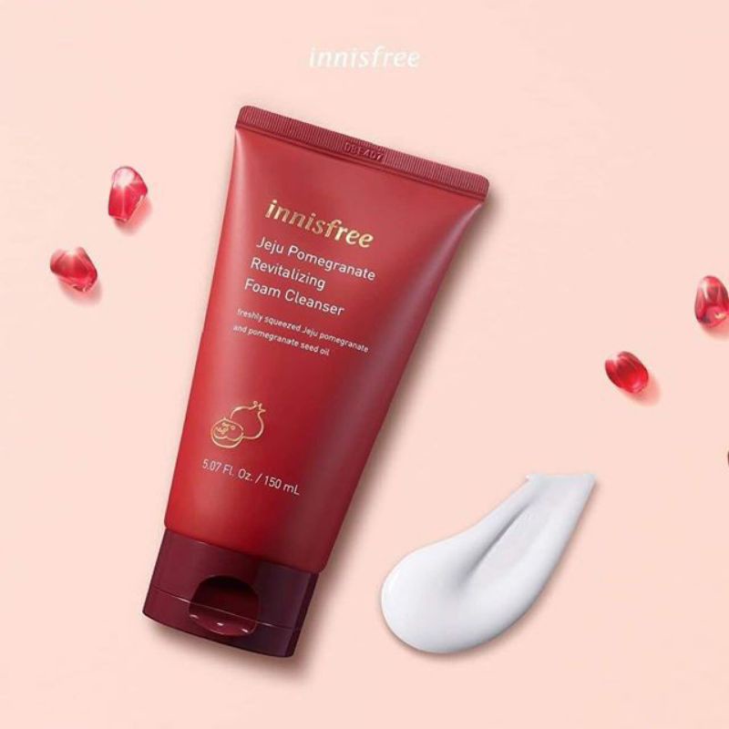 Sữa rửa mặt innisfree lựu đỏ trắng da chống lão hóa/ mụn/trà xanh/ đất sét 150ml