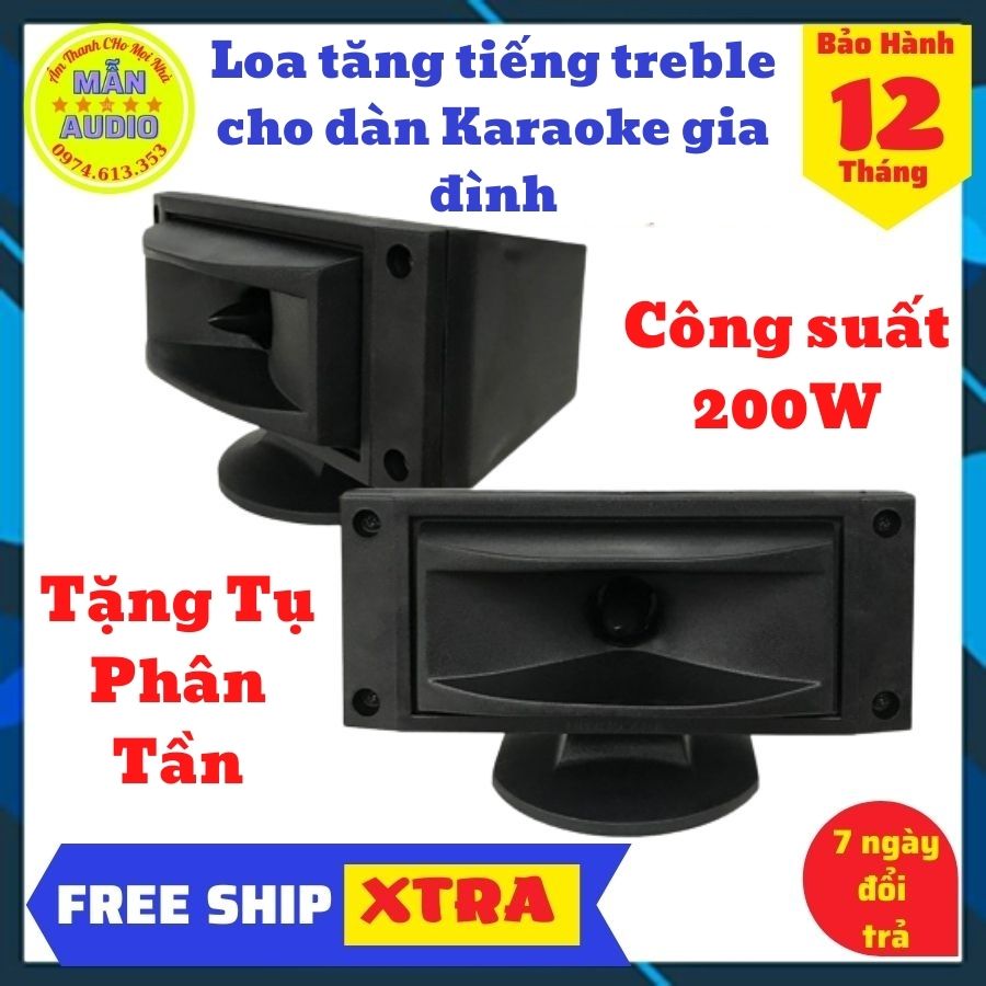 Đôi loa treble rời AT 20 chính hãng-loa treble rời karaoke gắn trực tiếp vào âm ly, tặng kèm tụ (đã hàn sẵn trong loa)
