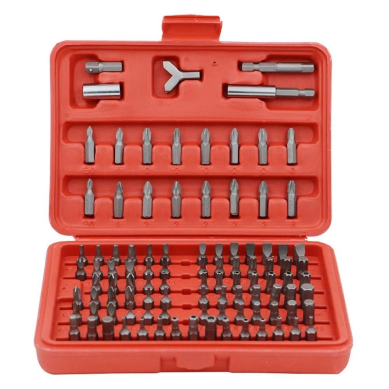 100pcs Chrome Vanadium Security Screwdriver Tamperproof Torx Hex
Bit Set - intl